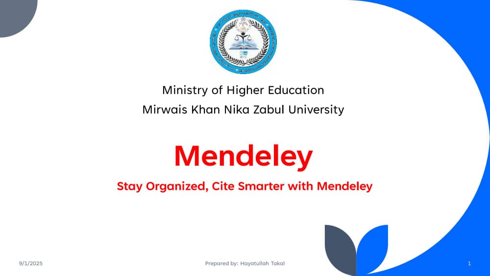 د مینډلي سافټویر تر عنوان لاندې یو ورځنی ورکشاپ استادانو ته وړاندي شو.